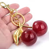 Cherry charm keychain for bag