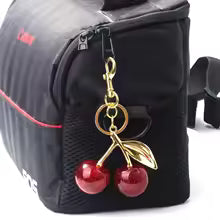 Cherry charm keychain for bag